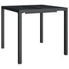 Gartentisch Anthrazit Uliana 80x80x72cm (Stahl)