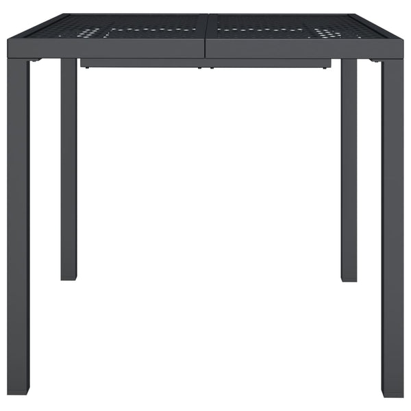Gartentisch Anthrazit Uliana 80x80x72cm (Stahl)