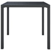 Gartentisch Anthrazit Uliana 80x80x72cm (Stahl)