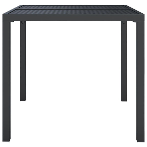 Gartentisch Anthrazit Uliana 80x80x72cm (Stahl)