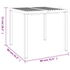 Gartentisch Anthrazit Uliana 80x80x72cm (Stahl)