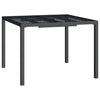 Anthrazit Gartentisch Uliana 100x100x72cm (Stahl)
