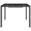 Anthrazit Gartentisch Uliana 100x100x72cm (Stahl)