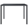 Anthrazit Gartentisch Uliana 100x100x72cm (Stahl)