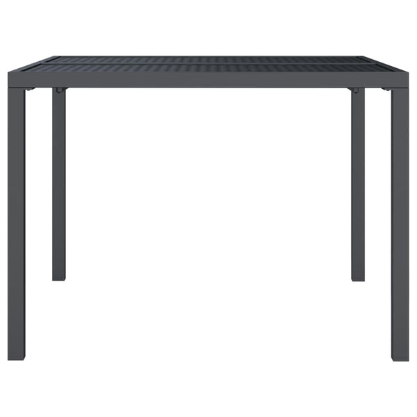 Anthrazit Gartentisch Uliana 100x100x72cm (Stahl)