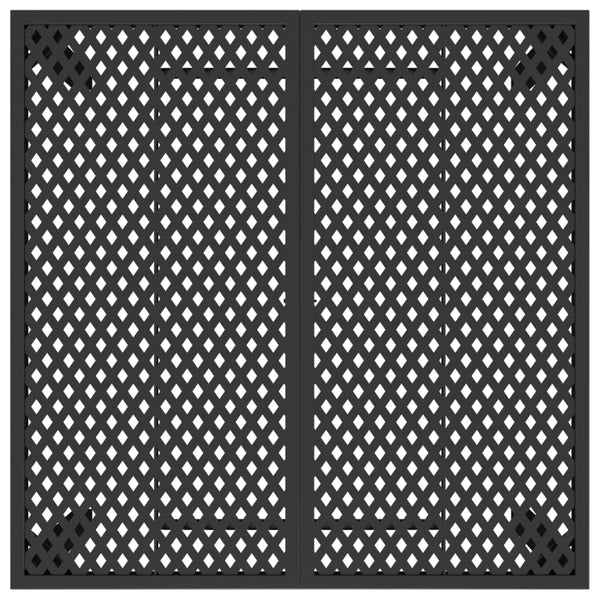 Anthrazit Gartentisch Uliana 100x100x72cm (Stahl)