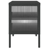 Schwarzer TV-Schrank Ivantula 105x35x50cm (Glas und Stahl)