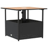 Schwarzer Gartentisch Elisabeth 55x55x46,5cm (Polyrattan)