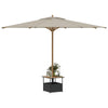 Schwarzer Gartentisch Elisabeth 55x55x46,5cm (Polyrattan)