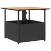 Schwarzer Gartentisch Elisabeth 55x55x46,5cm (Polyrattan)