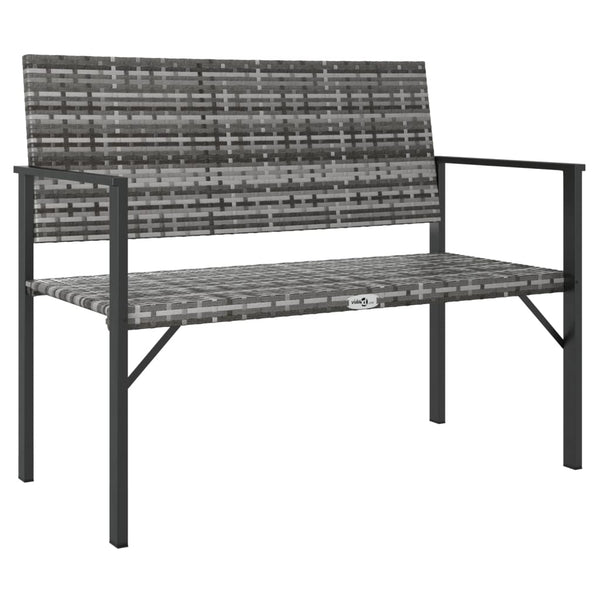 Gartenbank Pavaleanu, grau (2-Sitzer, Polyrattan)