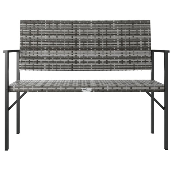 Gartenbank Pavaleanu, grau (2-Sitzer, Polyrattan)