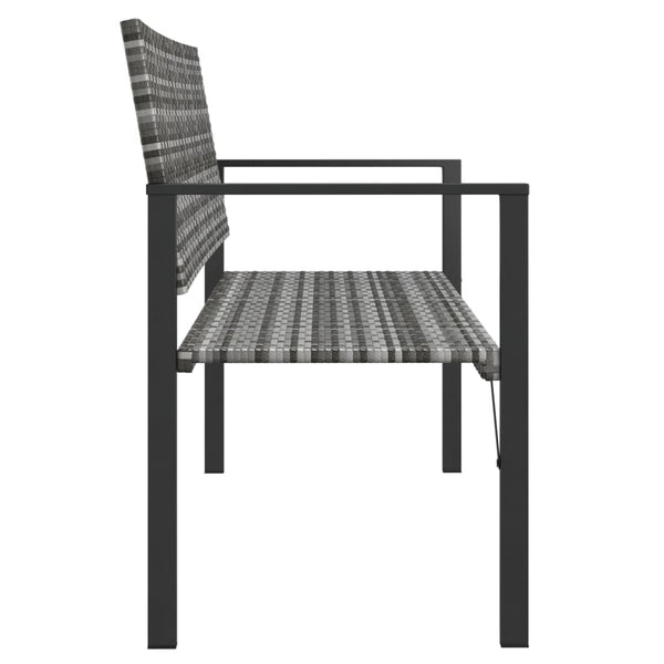 Gartenbank Pavaleanu, grau (2-Sitzer, Polyrattan)