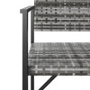 Gartenbank Pavaleanu, grau (2-Sitzer, Polyrattan)