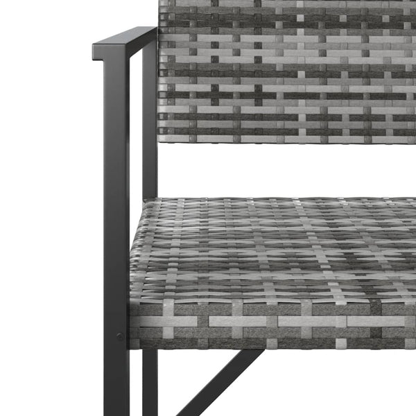 Gartenbank Pavaleanu, grau (2-Sitzer, Polyrattan)