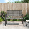 Gartenbank Pavaleanu, grau (2-Sitzer, Polyrattan)