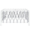 Weißer Gartentisch Risula 70x70x34cm (gewebter Stoff)