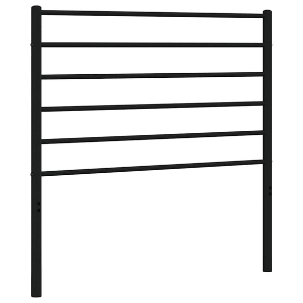 Musta metallinen sängynpääty Tilina 107cm