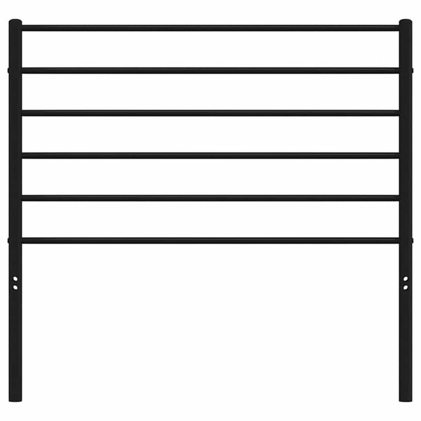 Musta metallinen sängynpääty Tilina 107cm