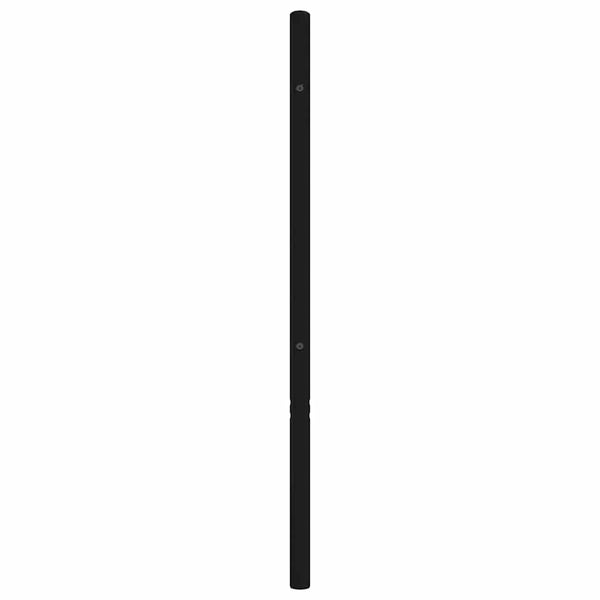 Musta metallinen sängynpääty Tilina 107cm