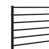 Musta metallinen sängynpääty Tilina 107cm