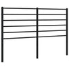 Schwarzes Metallkopfteil Tilina 150 cm