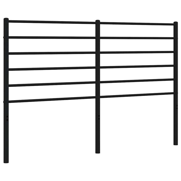 Schwarzes Metallkopfteil Tilina 150 cm