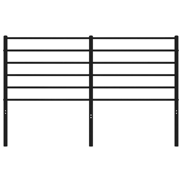 Schwarzes Metallkopfteil Tilina 150 cm