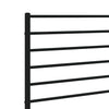 Schwarzes Metallkopfteil Tilina 150 cm