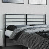 Musta metallinen sängynpääty Tilina 160cm