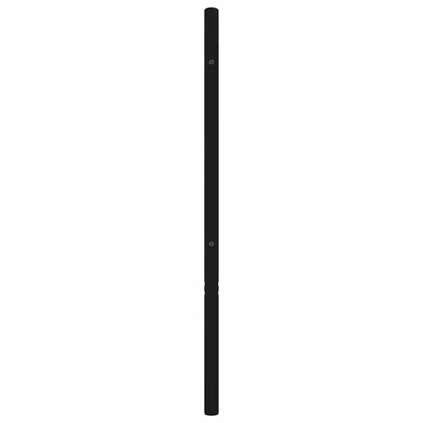 Musta metallinen sängynpääty Tilina 160cm