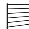Musta metallinen sängynpääty Tilina 160cm