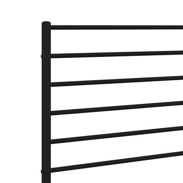 Musta metallinen sängynpääty Tilina 160cm