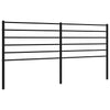 Schwarzes Kopfteil aus Metall Tilina 180cm