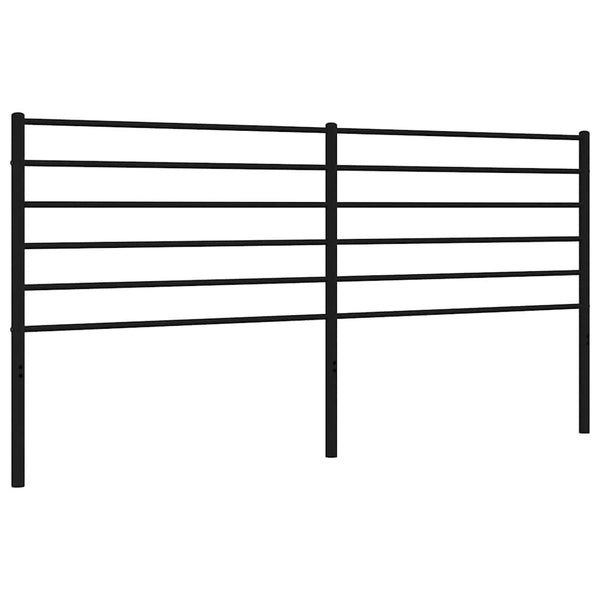 Schwarzes Kopfteil aus Metall Tilina 180cm