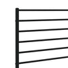 Schwarzes Kopfteil aus Metall Tilina 180cm