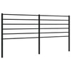 Schwarzes Kopfteil Tilina 200cm aus Metall