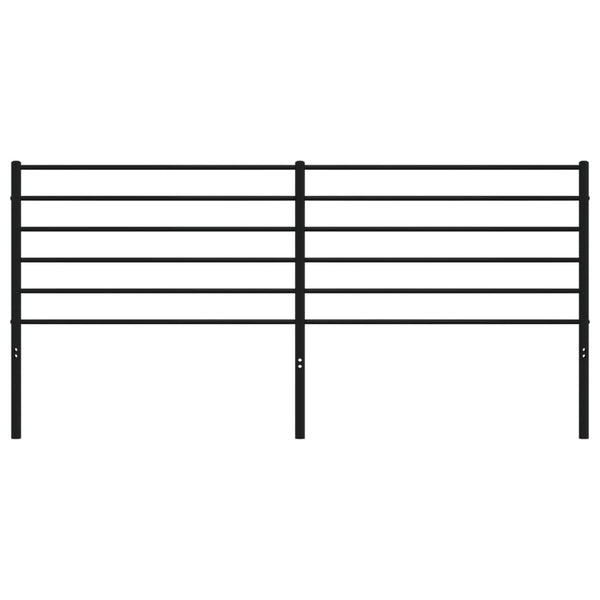 Schwarzes Kopfteil Tilina 200cm aus Metall