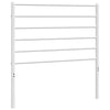 Valkoinen metallinen sängynpääty Tilina 80cm