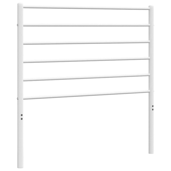 Valkoinen metallinen sängynpääty Tilina 80cm