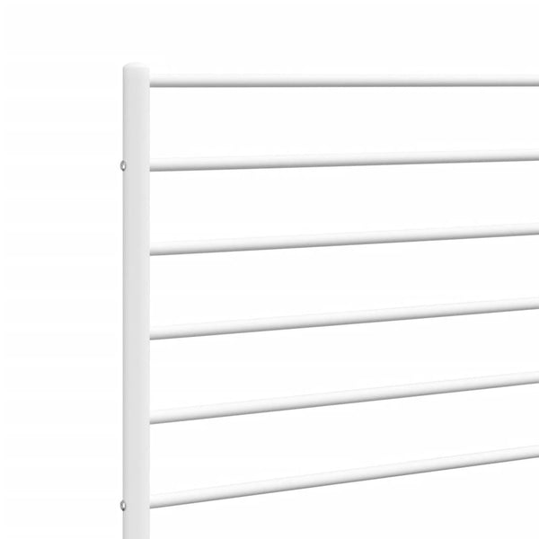 Valkoinen metallinen sängynpääty Tilina 120cm