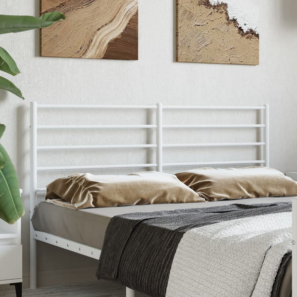 Valkoinen metallinen sängynpääty Tilina 120cm