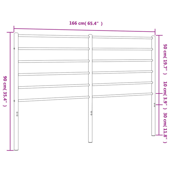 Weißes Metallbettgestell Tilina 160cm