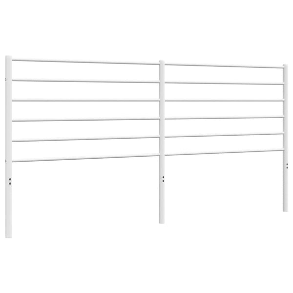 Valkoinen metallinen sängynpääty Tilina 193cm