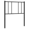 Schwarzes Metallkopfteil Javion 100 cm