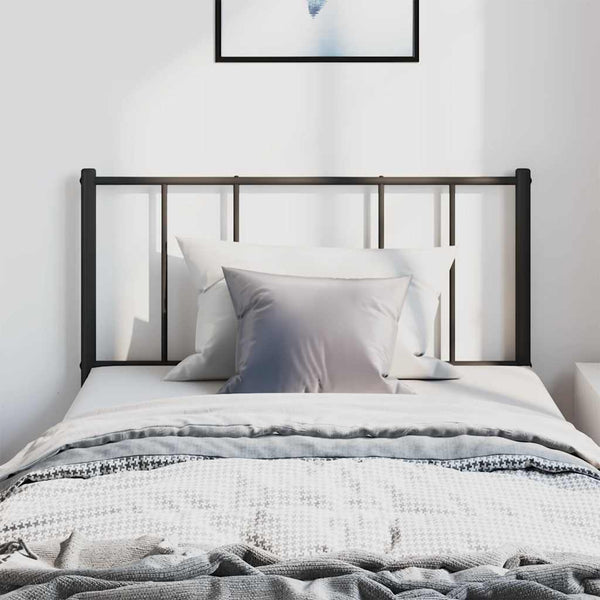 Schwarzes Metallkopfteil Javion 100 cm