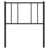 Schwarzes Metallkopfteil Javion 100 cm