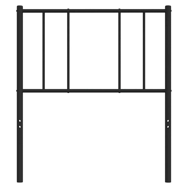 Schwarzes Metallkopfteil Javion 100 cm