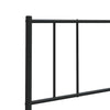 Schwarzes Metallkopfteil Javion 100 cm