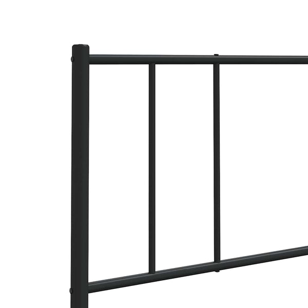 Schwarzes Metallkopfteil Javion 100 cm